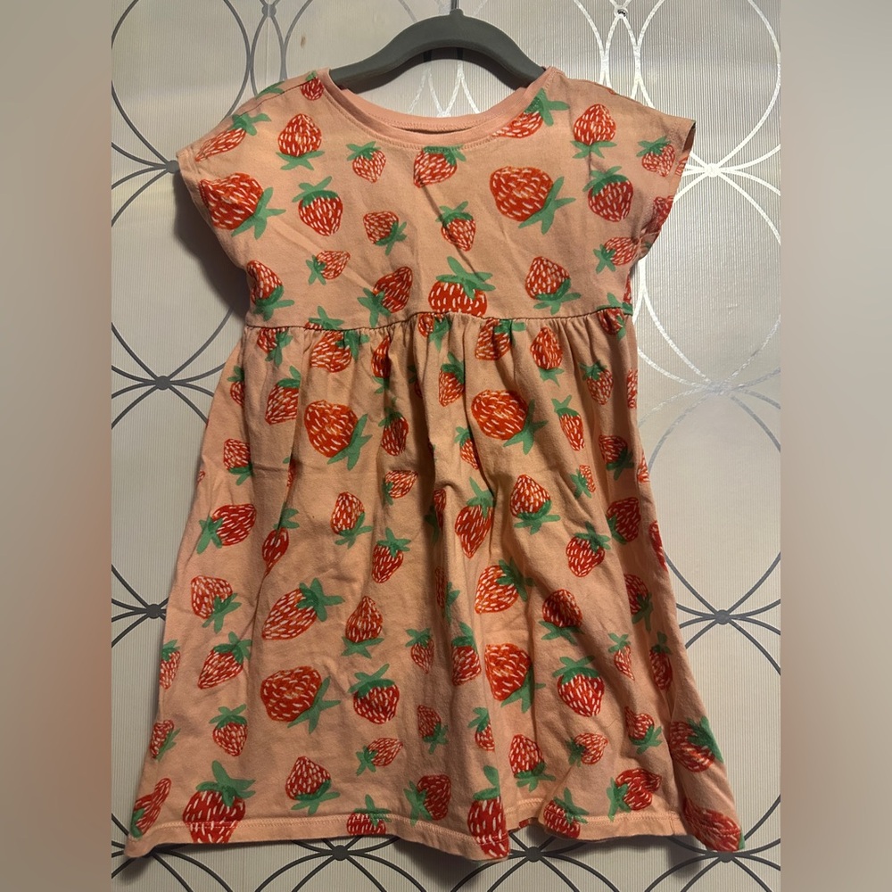 Strawberries Toddler Girl Dress
